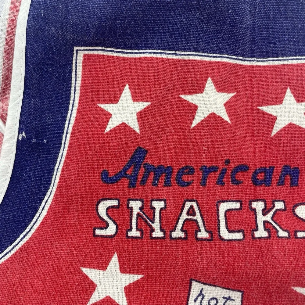 vntg‎ late 80's graphic American bbq apron 